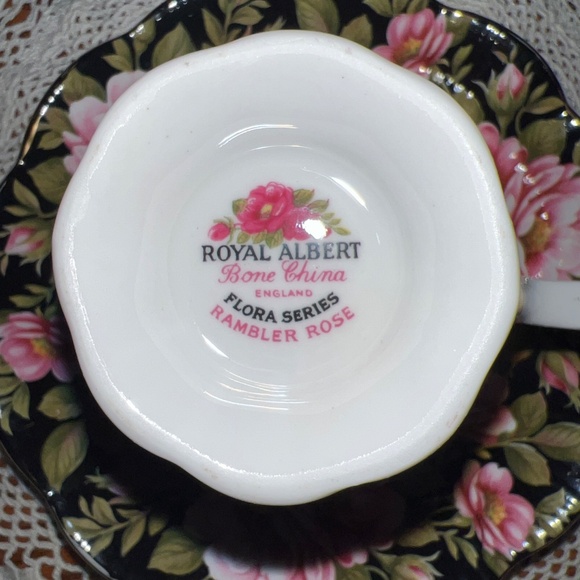 Royal Albert Fine Bone China Rambler Rose Tea Cup and Saucer - Picture 6 of 9